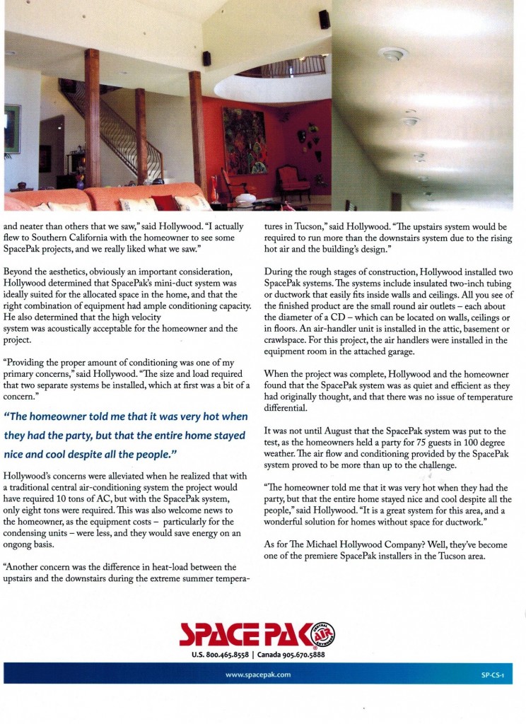 Spacepak System is the 1 choice , A Hollywood Company Story The